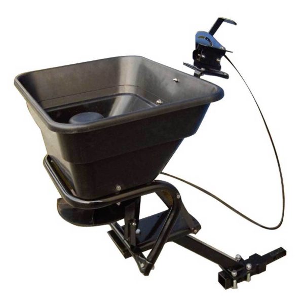 12V ATV Hitch Mount Receiver 80 lb. Grass, Seed, Fertilizer Spreader