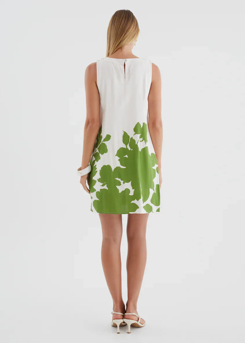 Aaralyn Dress - Matcha Leaf